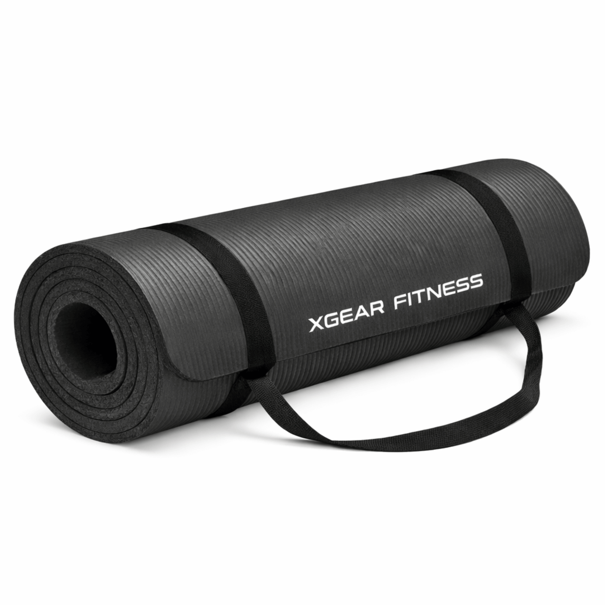 XGear Fitness Thick Travel Yoga Mat with Carrying Strap